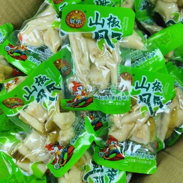 展华泡椒凤爪500g小包散装山椒鸡爪零食重庆风味熟食小吃休闲食品