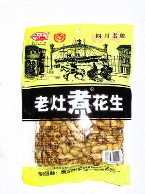 【供应 320g老灶煮花生 休闲食品 小吃 重庆批发】价格,厂家,图片,其他休闲与焙烤食品,江北区传奇食品经营部-